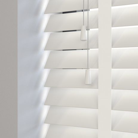 Sunwood PVC jaloezie met ladderband - Roomwit gemaakt van PVC in de kleur Neutraal / Beige