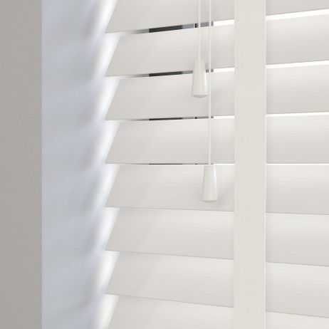 Sunwood PVC jaloezie met ladderband - Roomwit nerf gemaakt van PVC in de kleur Neutraal / Beige