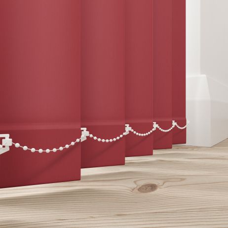 Verticale lamellen - Splash robijn gemaakt van Polyester in de kleur Rood