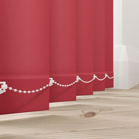 Verticale lamellen - Splash scarlett gemaakt van Polyester in de kleur Rood