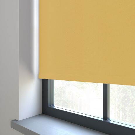 Elektrisch Rolgordijn - Bella Licht geel gemaakt van Polyester in de kleur Geel