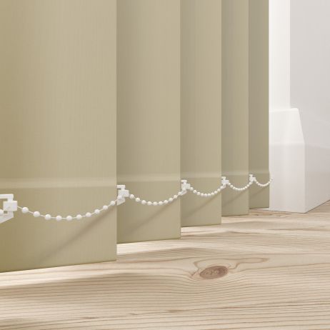 Verticale lamellen - Bella beige gemaakt van Polyester in de kleur Neutraal / Beige
