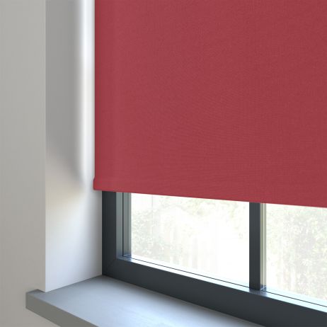 Elektrisch Rolgordijn - Bella Chili gemaakt van Polyester in de kleur Rood