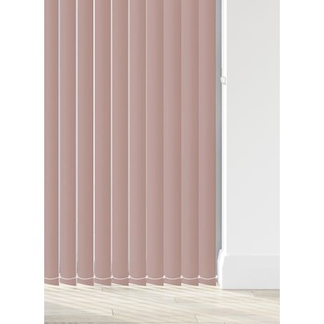 Verticale lamellen - Bella zacht roze polyester 