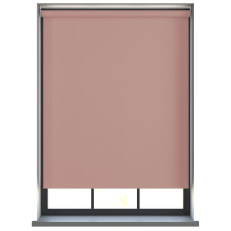 Elektrisch Rolgordijn - Bella zacht roze polyester 