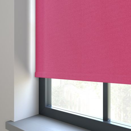 Elektrisch Rolgordijn - Bella lipstick gemaakt van Polyester in de kleur Roze