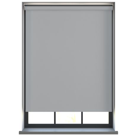 Rolgordijn - Bella licht grijs polyester 
