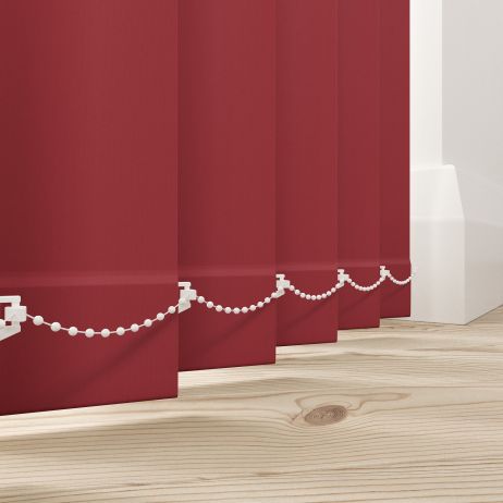 Verticale lamellen - Bella robijn gemaakt van Polyester in de kleur Rood