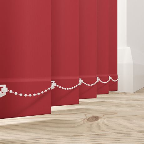 Verticale lamellen - Bella scarlett gemaakt van Polyester in de kleur Rood