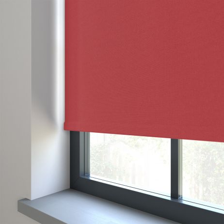 Elektrisch Rolgordijn - Bella scarlett gemaakt van Polyester in de kleur Rood