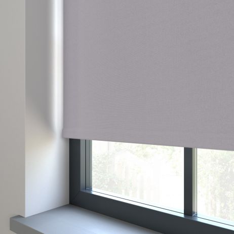 Elektrisch Rolgordijn - Bella atmosfeer gemaakt van Polyester in de kleur Grijs/Zilver
