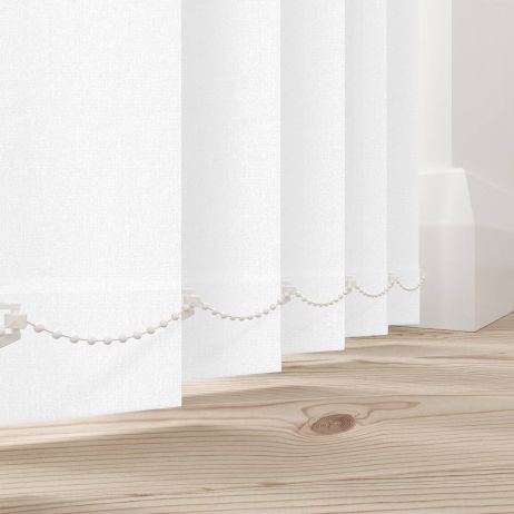 Verticale lamellen - Hanson wit gemaakt van Polyester in de kleur Wit