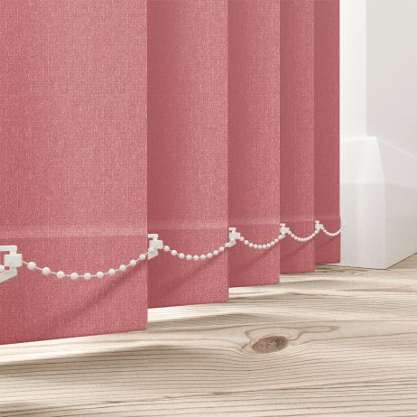 Verticale lamellen - Hanson donkerrood gemaakt van Polyester in de kleur Roze