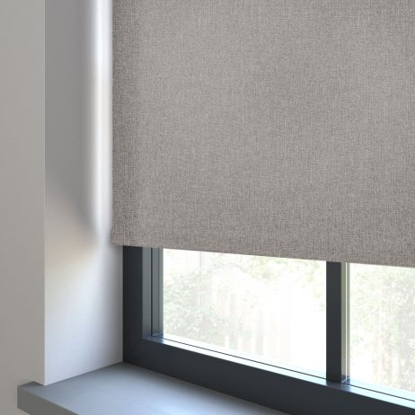 Rolgordijn - Hanson licht grijs gemaakt van Polyester in de kleur Grijs/Zilver