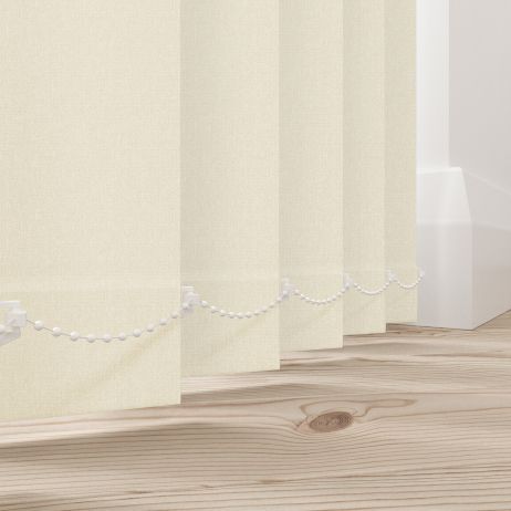 Verticale lamellen - Henlow creme wit gemaakt van Polyester in de kleur Neutraal / Beige