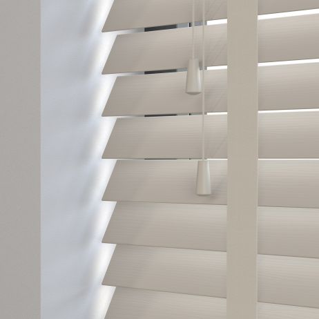 Sunwood PVC jaloezie met ladderband - Zand nerf gemaakt van PVC in de kleur Neutraal / Beige