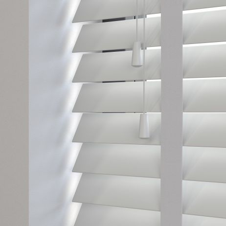 Sunwood PVC jaloezie met ladderband - Lichtgrijs gemaakt van PVC in de kleur Grijs/Zilver