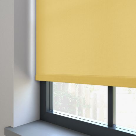 Elektrisch Rolgordijn - Splash licht geel gemaakt van Polyester in de kleur Geel