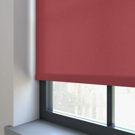 Elektrisch Rolgordijn - Splash chili gemaakt van Polyester in de kleur Rood