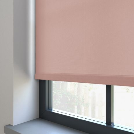 Elektrisch Rolgordijn - Splash zacht roze gemaakt van Polyester in de kleur Roze