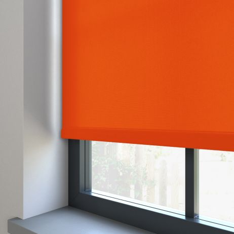 Elektrisch Rolgordijn - Splash jazz gemaakt van Polyester in de kleur Oranje