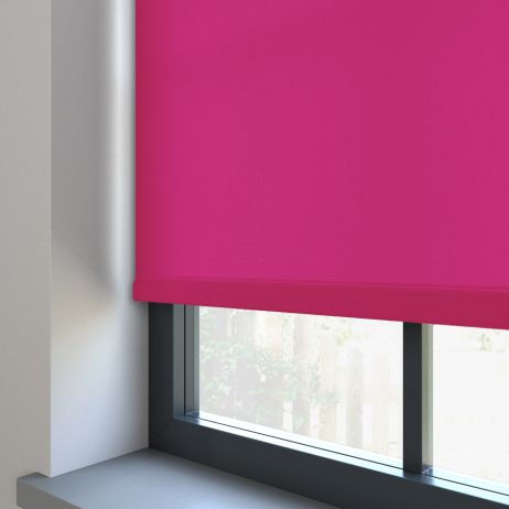 Rolgordijn - Splash lipstick gemaakt van Polyester in de kleur Roze
