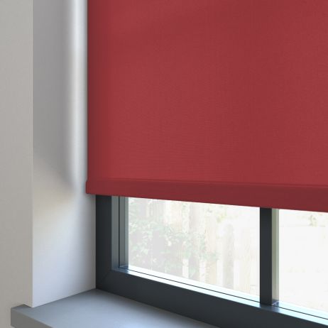 Elektrisch Rolgordijn - Splash robijn gemaakt van Polyester in de kleur Rood