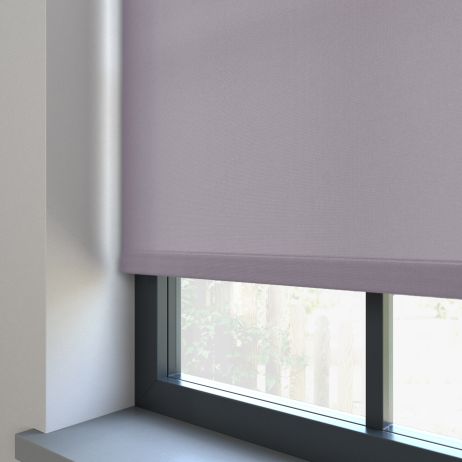 Elektrisch Rolgordijn - Splash zacht paars gemaakt van Polyester in de kleur Paars