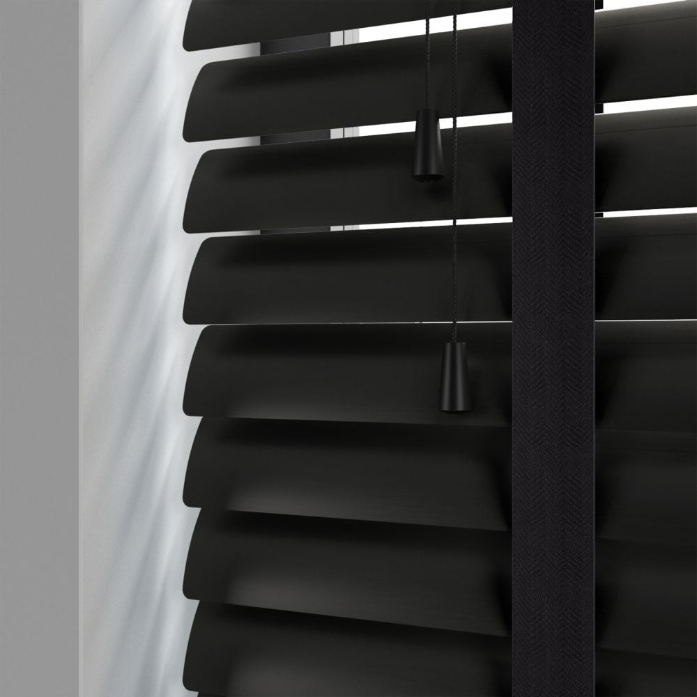 NIANXINN Aluminium Horizontale Jaloezieën Zwart - 25mm Lamellen Rolgordijn Plissé 150cm X 130cm Voor Ramen En Deuren
