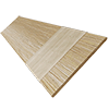 Rustieke houten jaloezie van lindehout met ladderband - Licht eiken