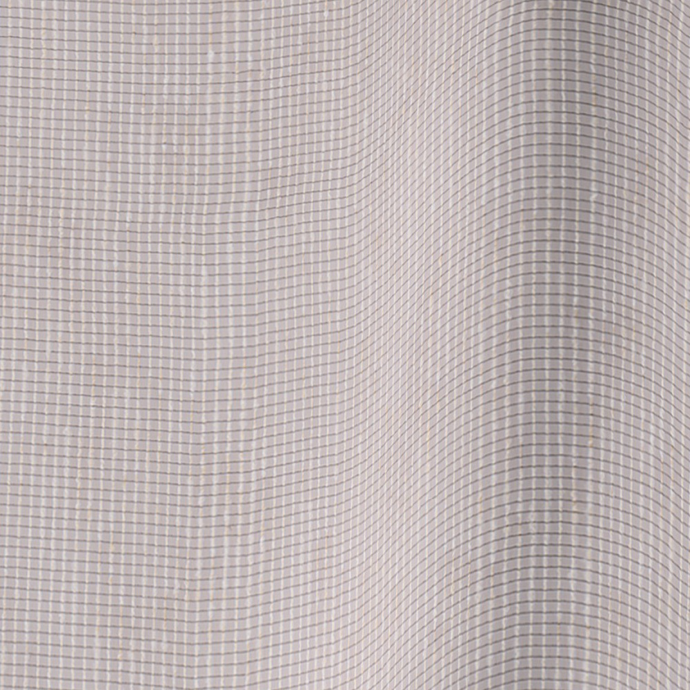 Fluister gordijn - taupe met dubbele plooi
