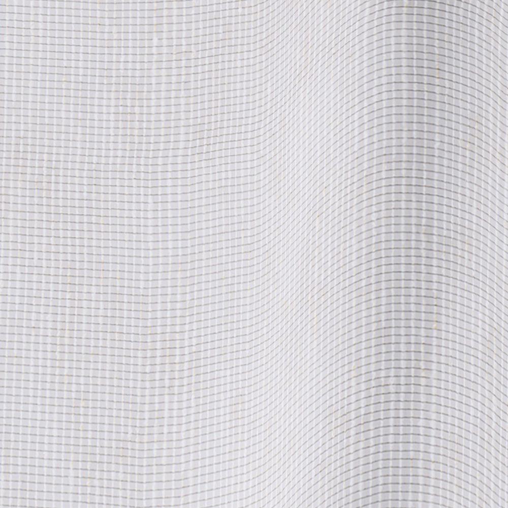 Fluister gordijn - beige met enkele plooi