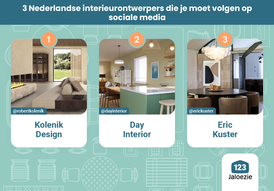 Nederlandse interieurontwerpers die je moet volgen op sociale media