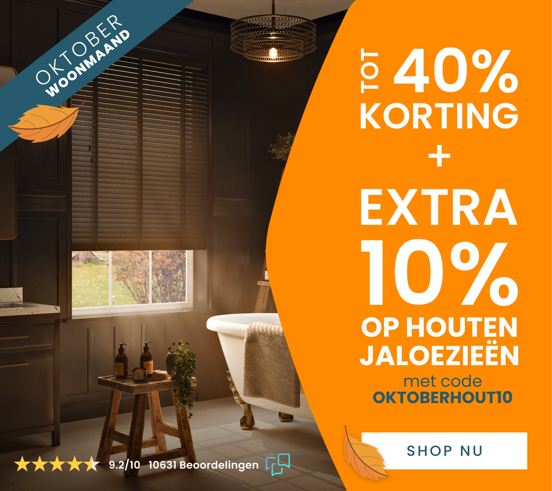 Korting op raamdecoratie